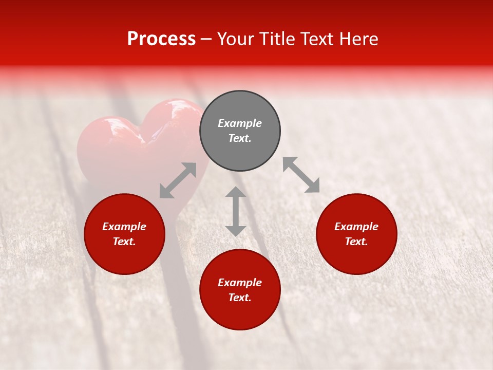 February Decoration Texture PowerPoint Template