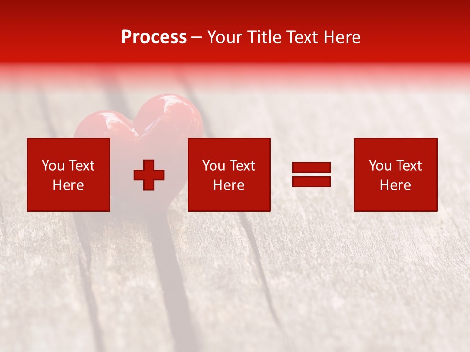 February Decoration Texture PowerPoint Template