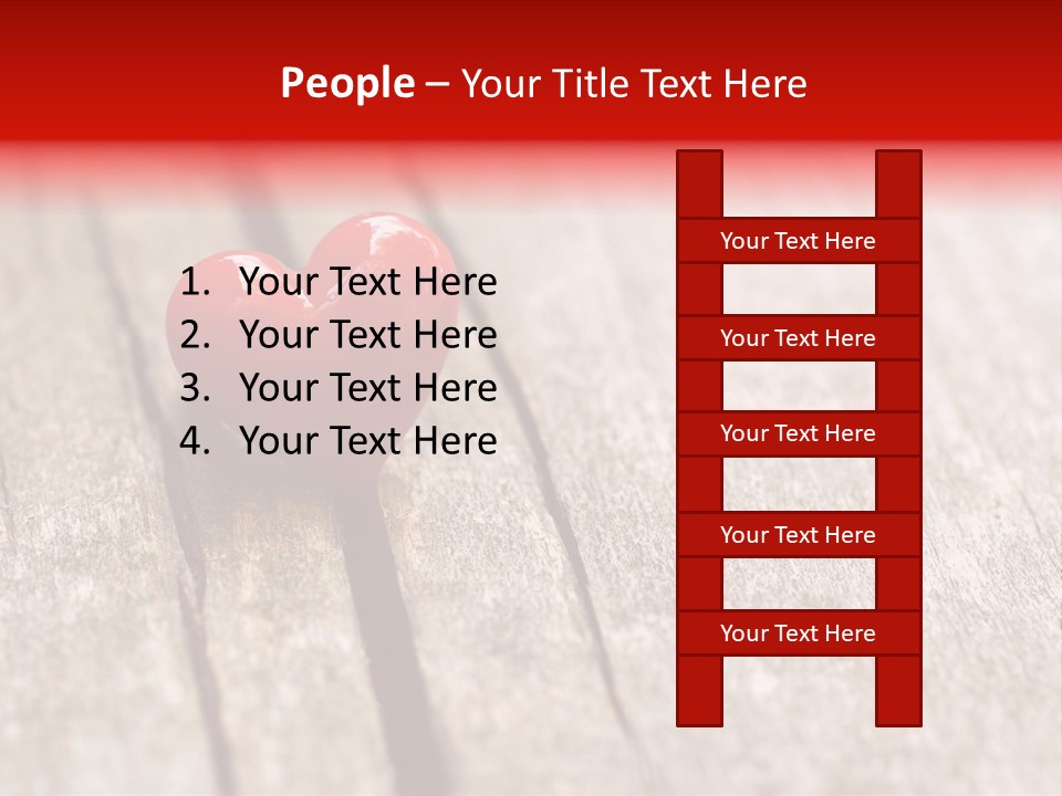 February Decoration Texture PowerPoint Template