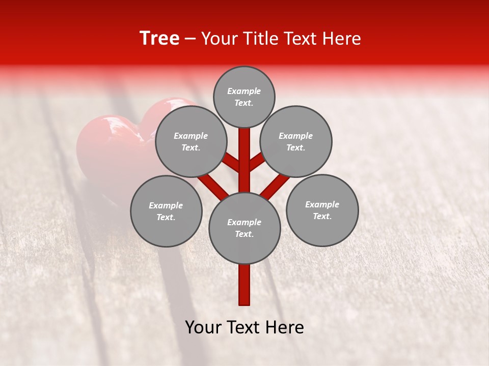 February Decoration Texture PowerPoint Template