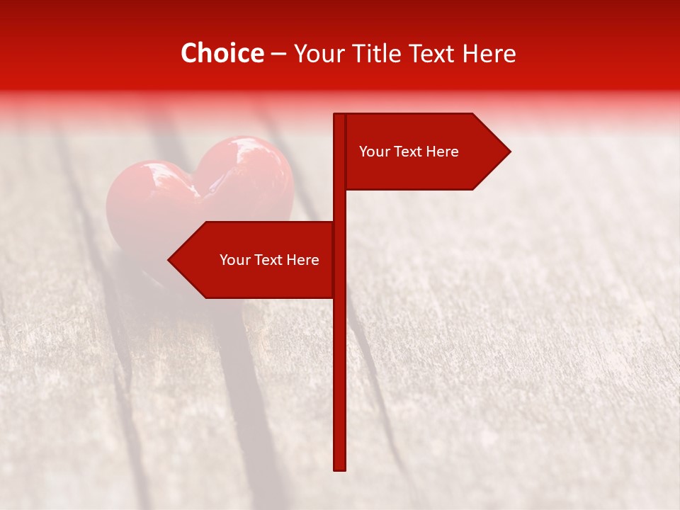 February Decoration Texture PowerPoint Template