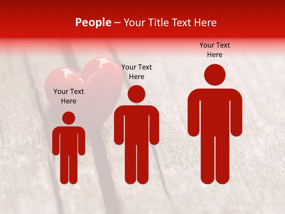 February Decoration Texture PowerPoint Template