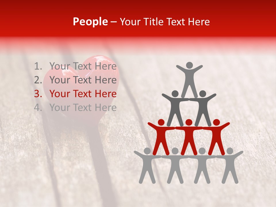 February Decoration Texture PowerPoint Template