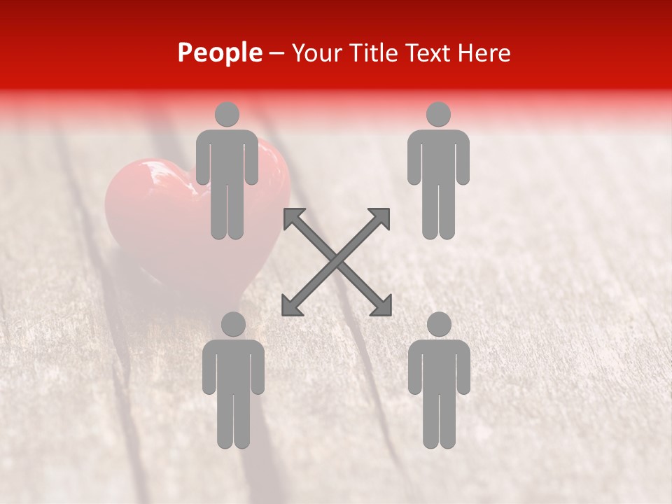 February Decoration Texture PowerPoint Template