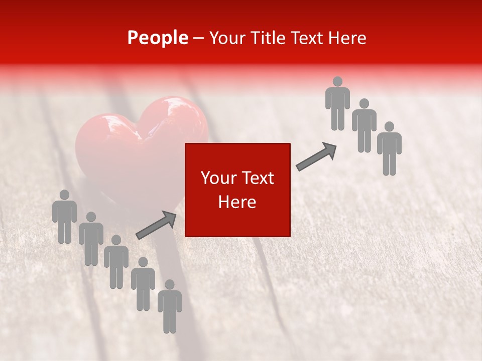 February Decoration Texture PowerPoint Template