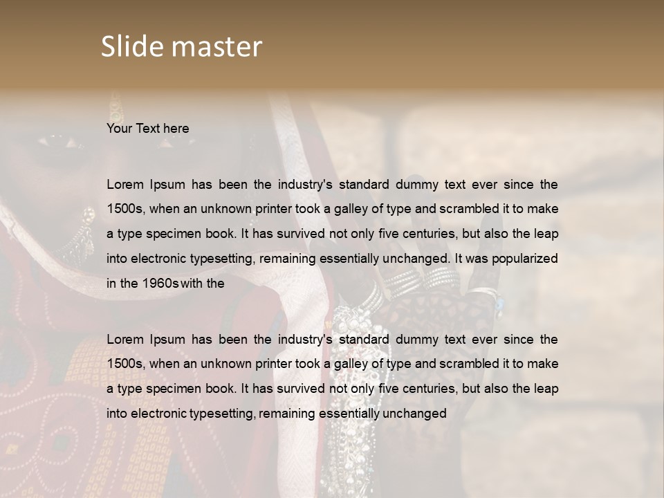 Jewelry Rural Fashion PowerPoint Template