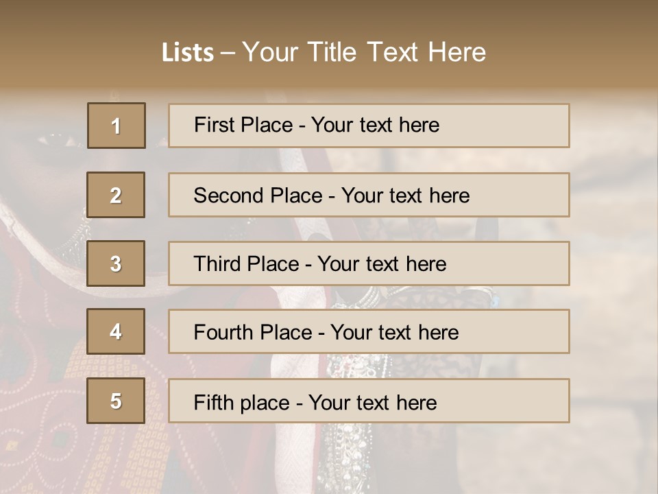 Jewelry Rural Fashion PowerPoint Template