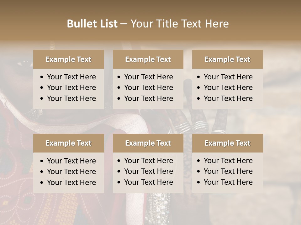 Jewelry Rural Fashion PowerPoint Template