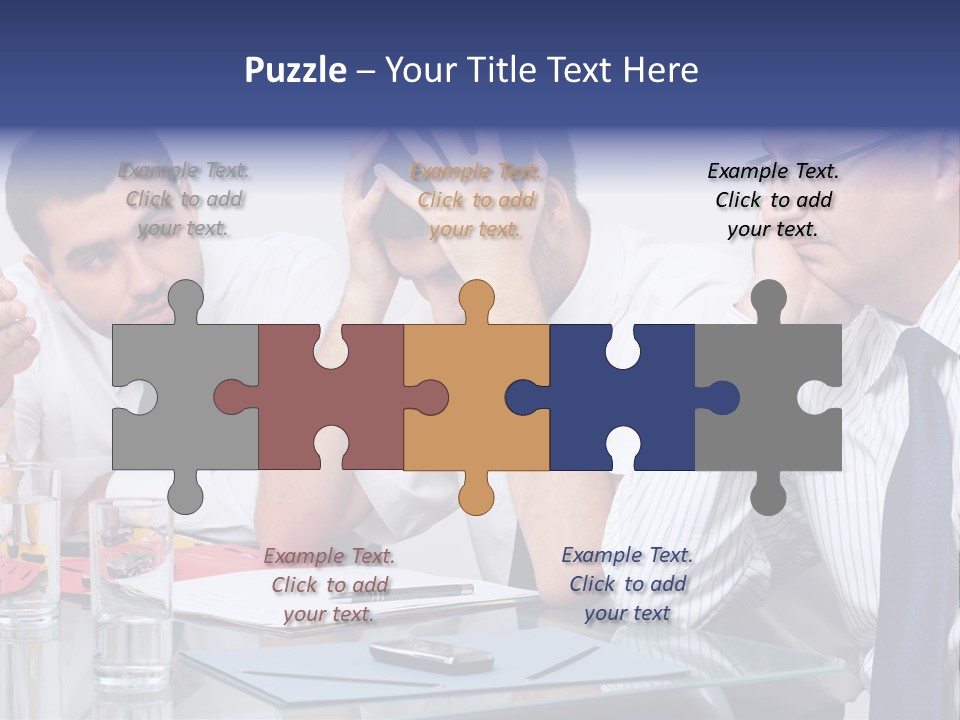 Expression Concept White PowerPoint Template