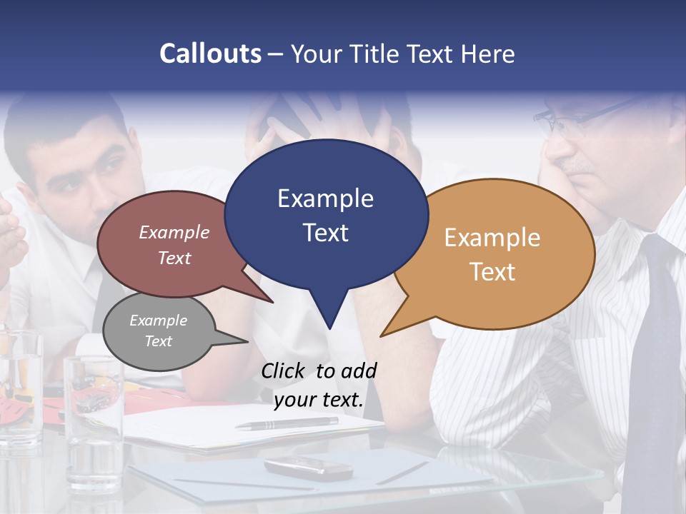 Expression Concept White PowerPoint Template