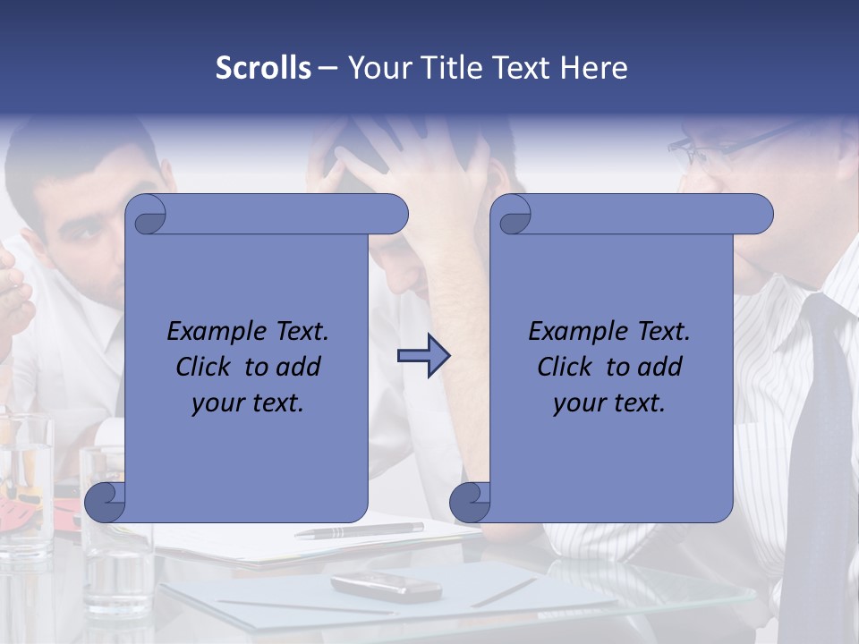 Expression Concept White PowerPoint Template