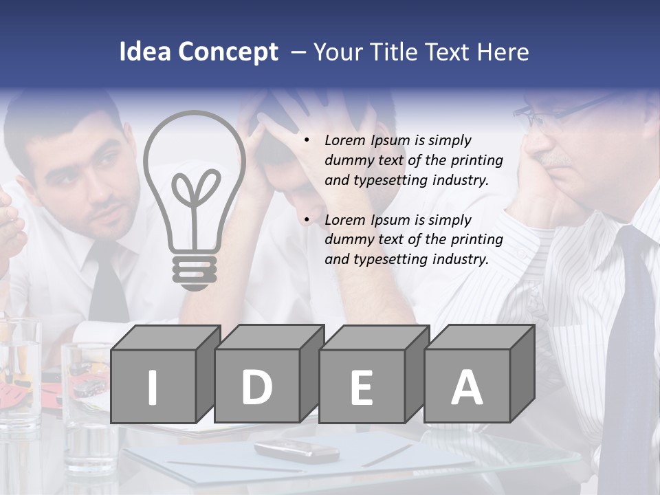 Expression Concept White PowerPoint Template