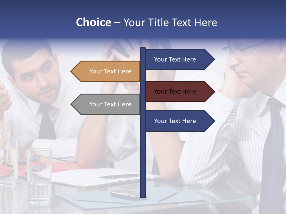 Expression Concept White PowerPoint Template