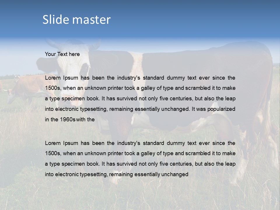 Pasture Landscape Farm PowerPoint Template