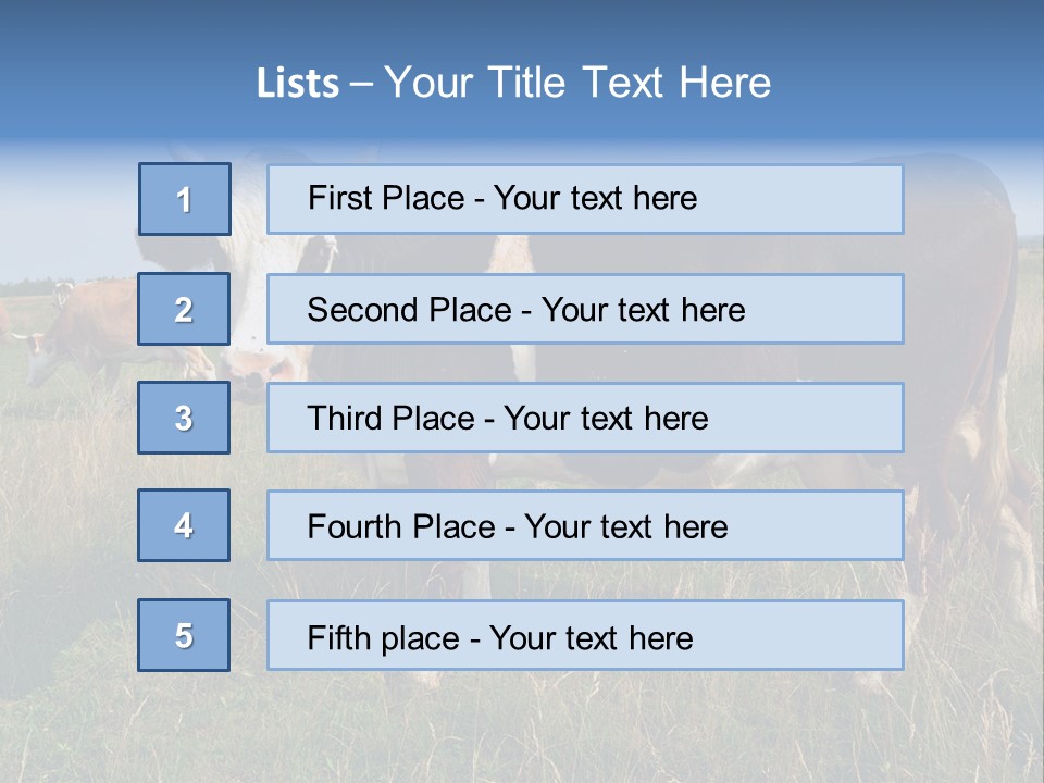 Pasture Landscape Farm PowerPoint Template