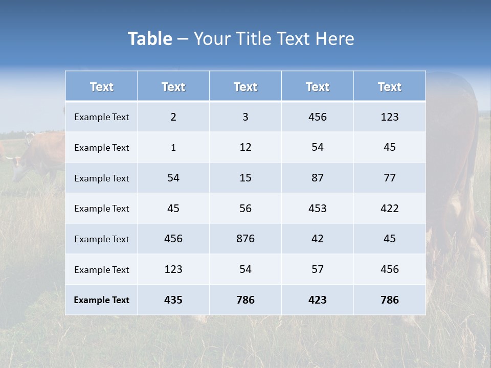 Pasture Landscape Farm PowerPoint Template