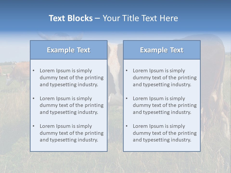 Pasture Landscape Farm PowerPoint Template