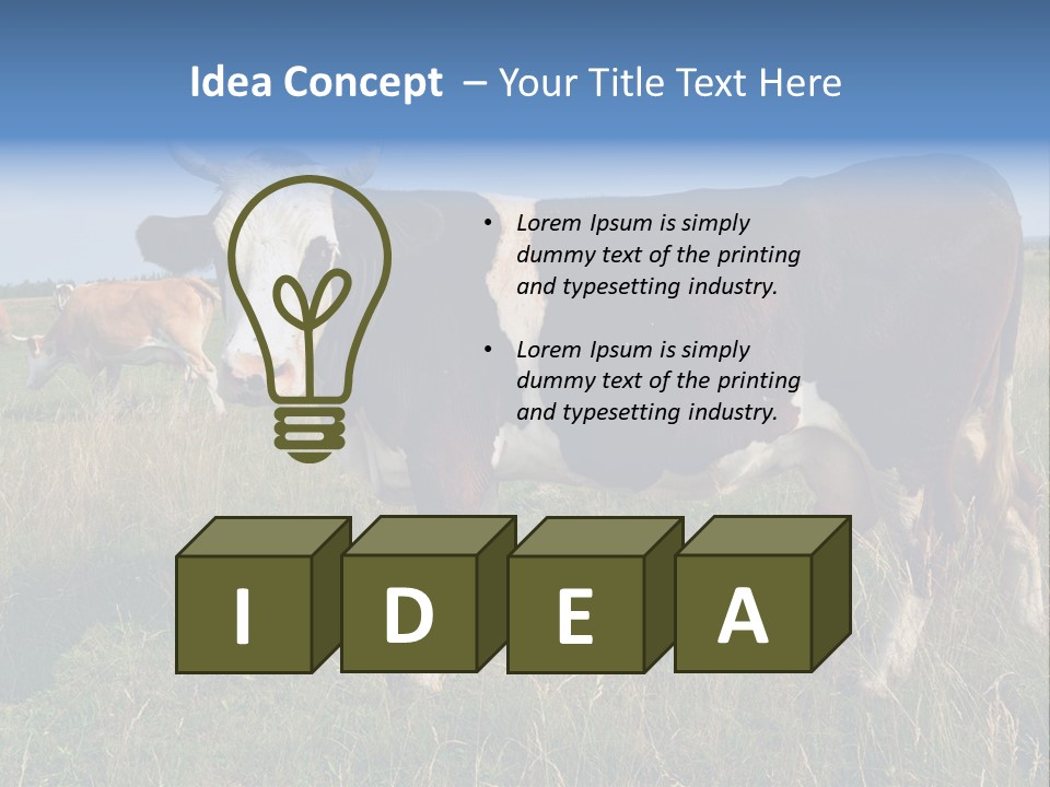 Pasture Landscape Farm PowerPoint Template