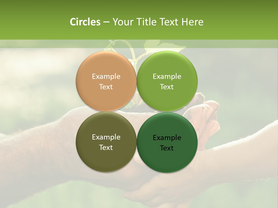 Family Happy Outdoors PowerPoint Template