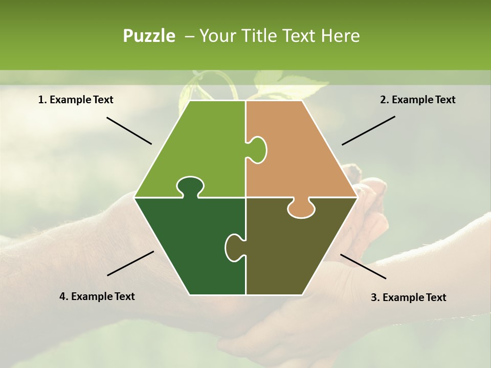 Family Happy Outdoors PowerPoint Template