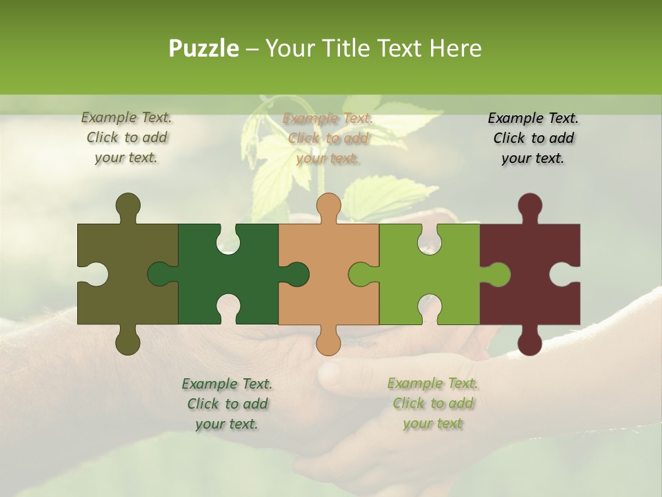 Family Happy Outdoors PowerPoint Template