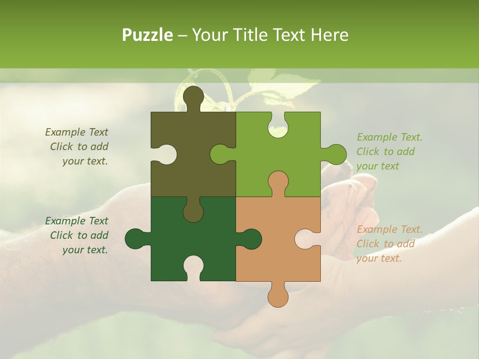 Family Happy Outdoors PowerPoint Template