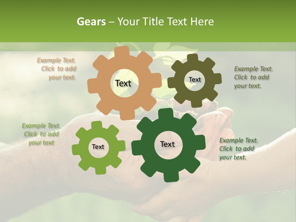 Family Happy Outdoors PowerPoint Template