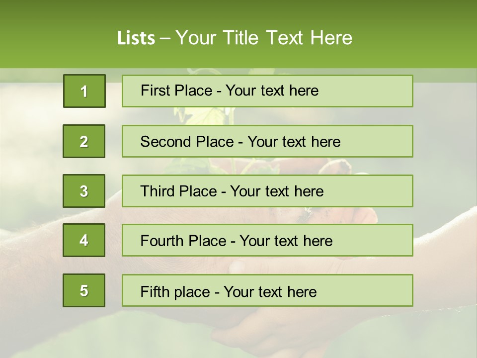 Family Happy Outdoors PowerPoint Template