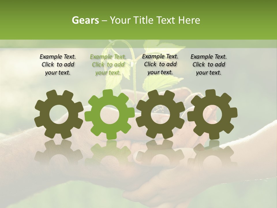 Family Happy Outdoors PowerPoint Template