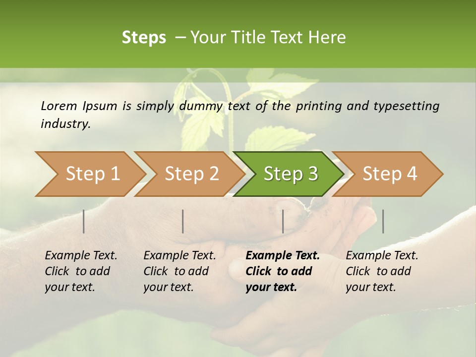 Family Happy Outdoors PowerPoint Template