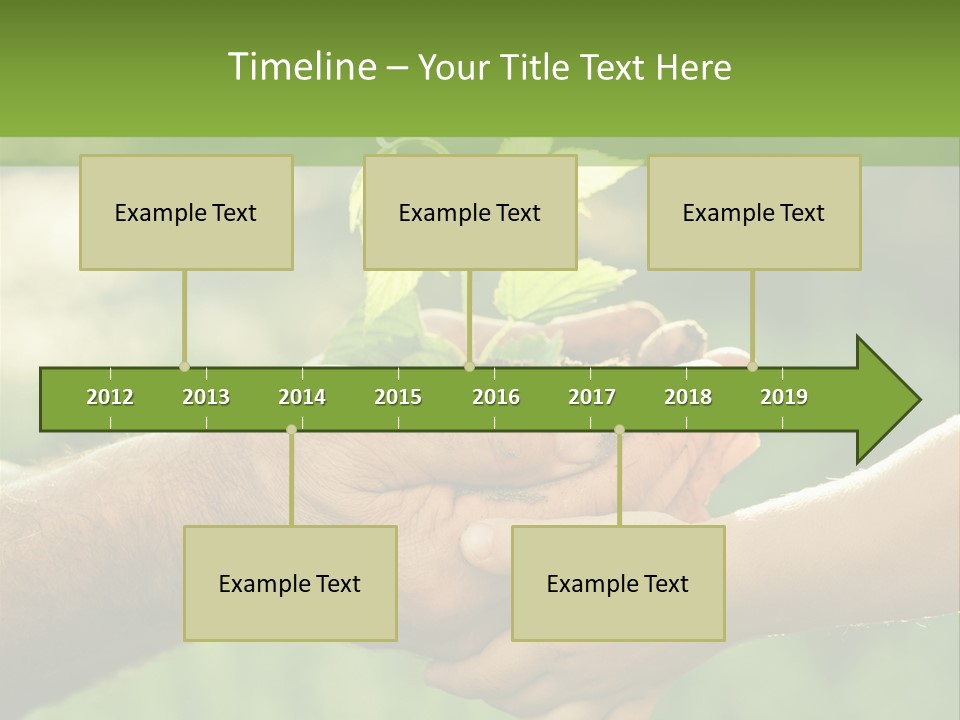 Family Happy Outdoors PowerPoint Template