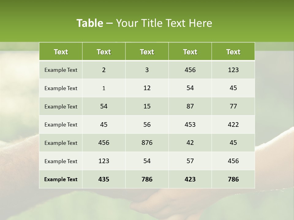 Family Happy Outdoors PowerPoint Template