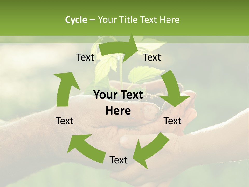 Family Happy Outdoors PowerPoint Template