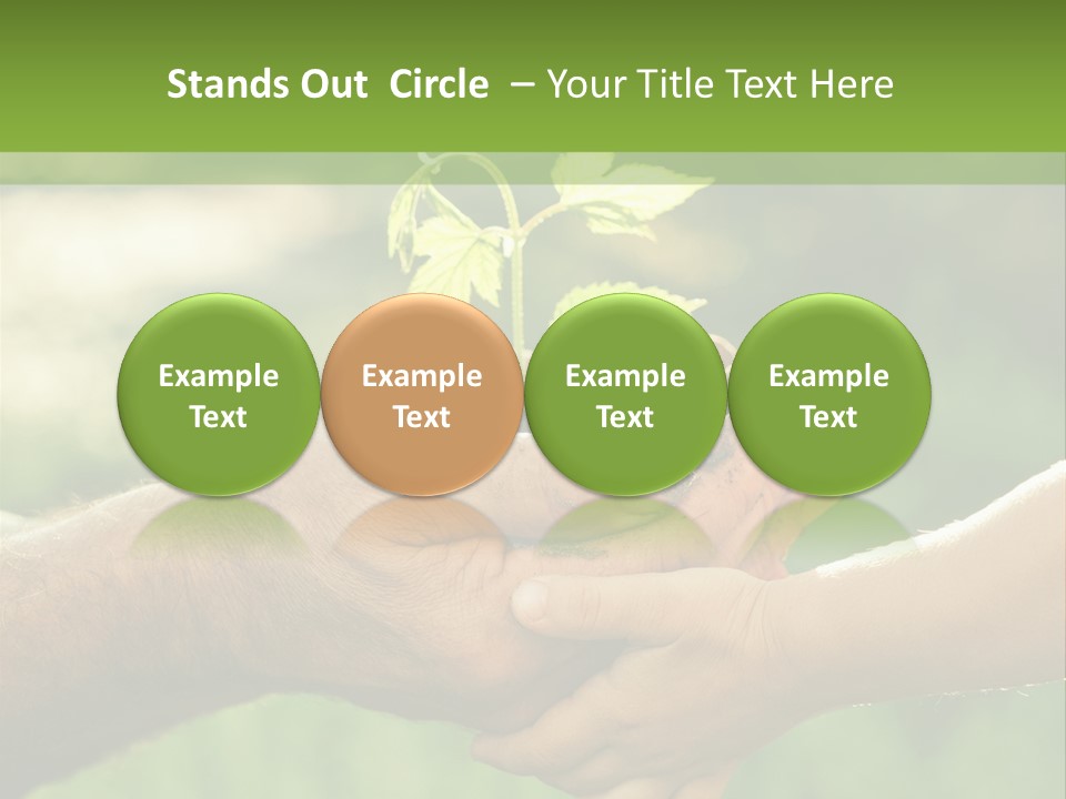 Family Happy Outdoors PowerPoint Template