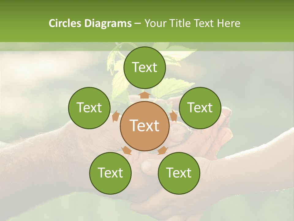 Family Happy Outdoors PowerPoint Template