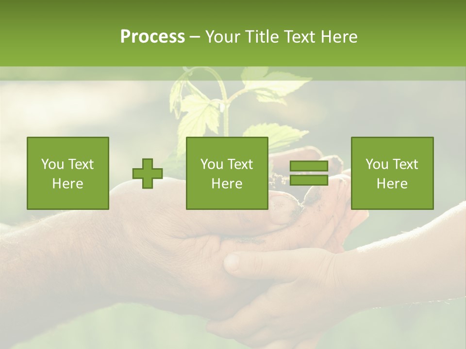 Family Happy Outdoors PowerPoint Template