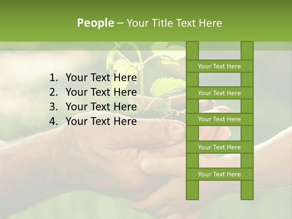 Family Happy Outdoors PowerPoint Template