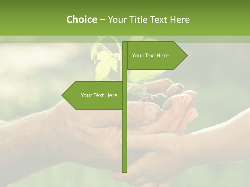 Family Happy Outdoors PowerPoint Template