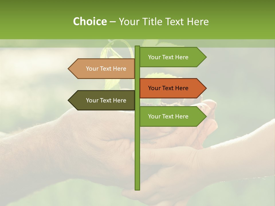 Family Happy Outdoors PowerPoint Template