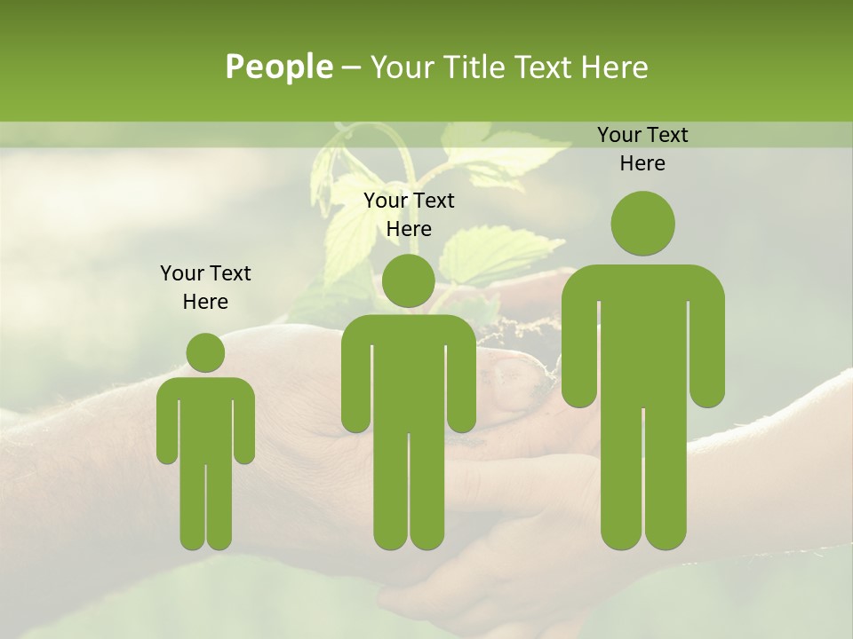 Family Happy Outdoors PowerPoint Template