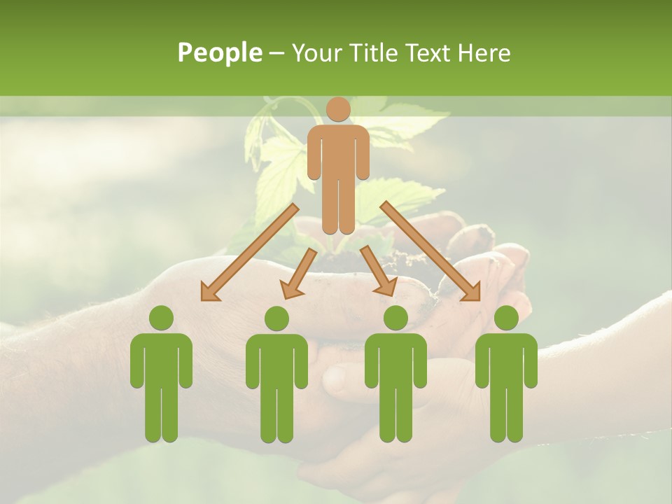 Family Happy Outdoors PowerPoint Template