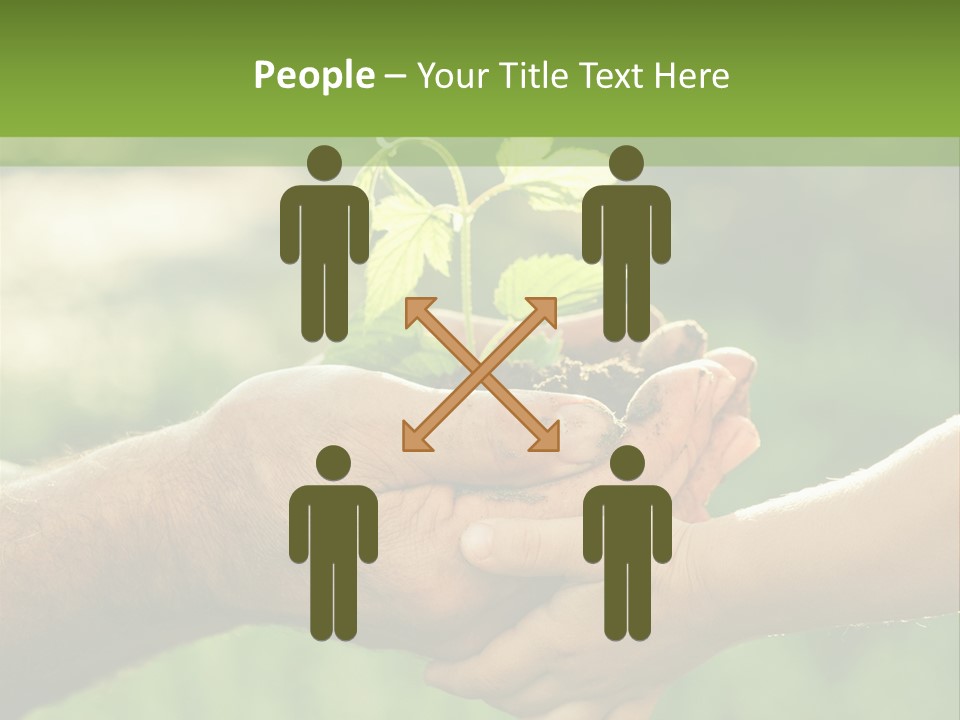 Family Happy Outdoors PowerPoint Template