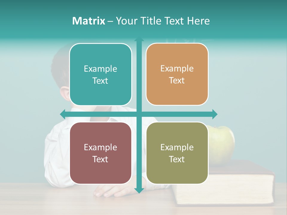 Schoolboy Picture Keen PowerPoint Template