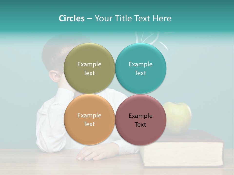 Schoolboy Picture Keen PowerPoint Template