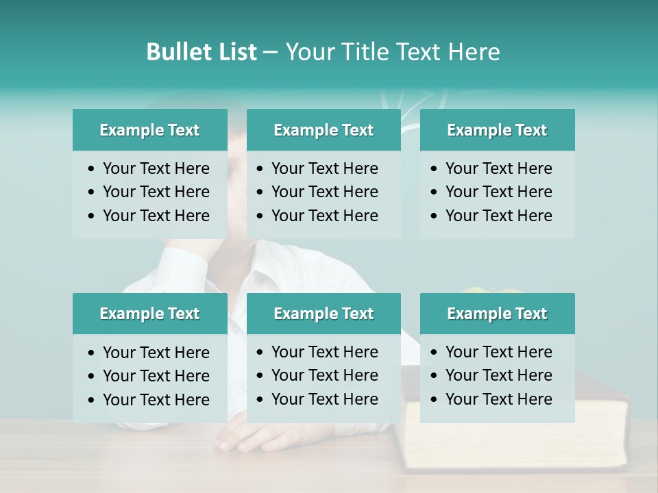 Schoolboy Picture Keen PowerPoint Template