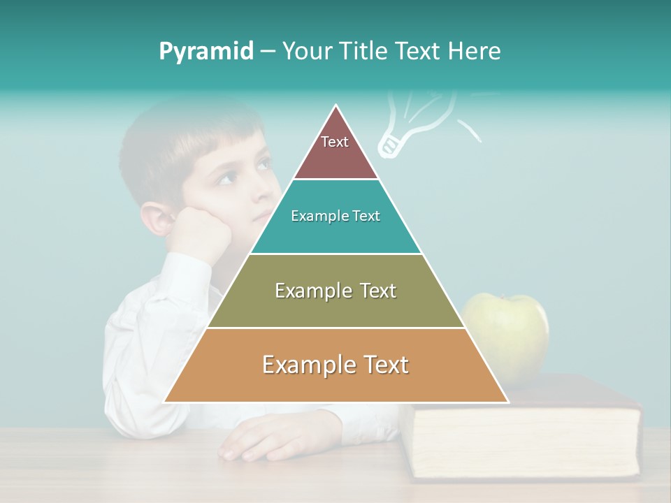 Schoolboy Picture Keen PowerPoint Template