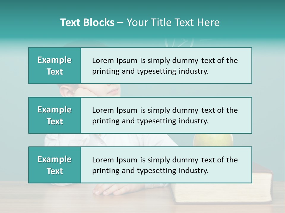 Schoolboy Picture Keen PowerPoint Template