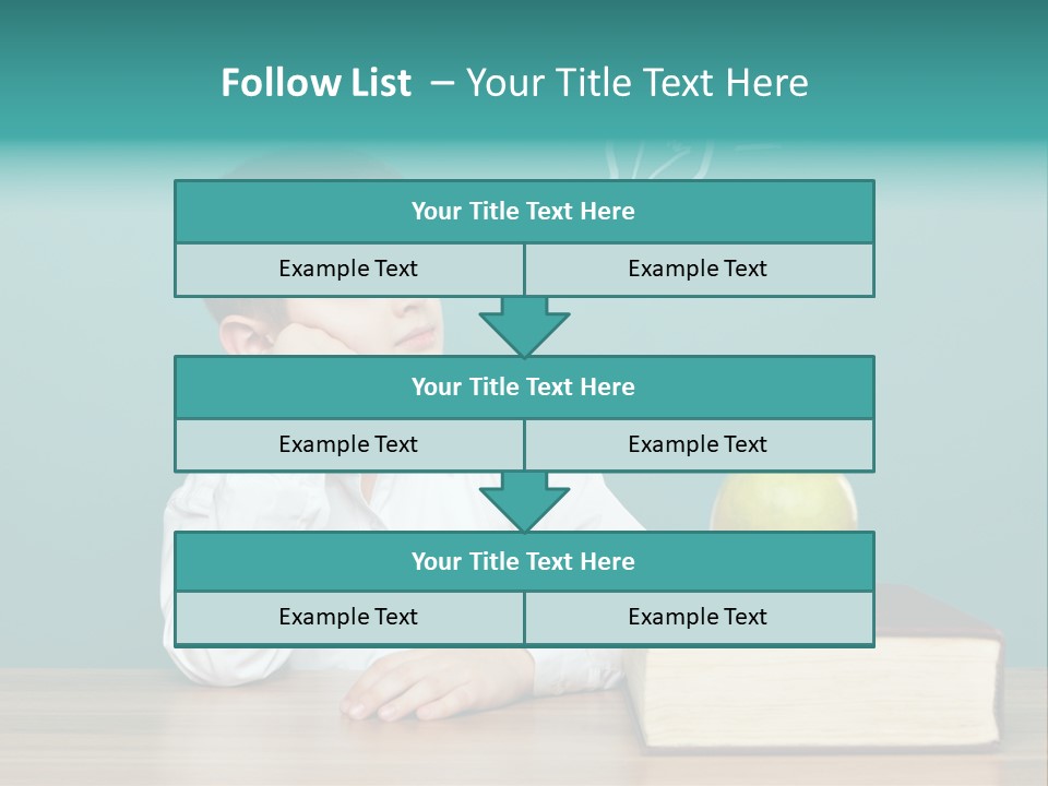 Schoolboy Picture Keen PowerPoint Template