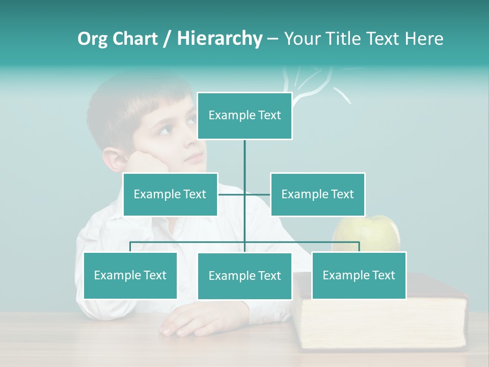 Schoolboy Picture Keen PowerPoint Template