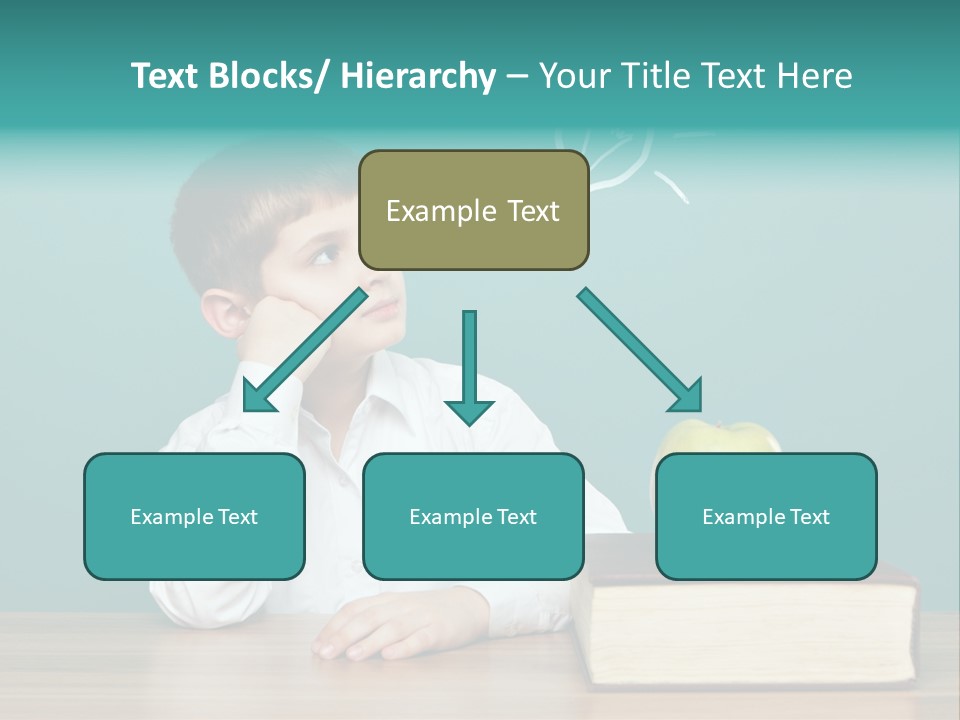 Schoolboy Picture Keen PowerPoint Template